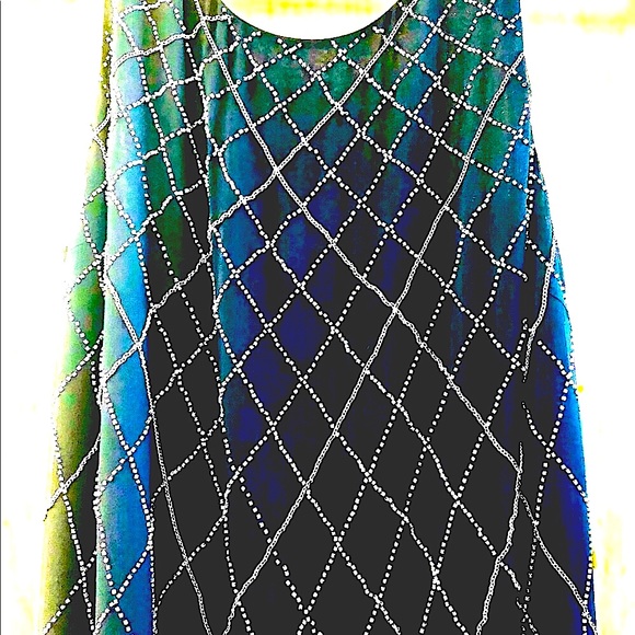 🔥🔥NEW-Alice and Olivia chain strap mini dress beaded. Hot.vacation, funk… - Picture 6 of 9